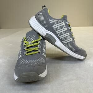 BioFit Ortho Feet Gel Women's Tennis Shoes - size 8.5B Grey & Lime Green Charity